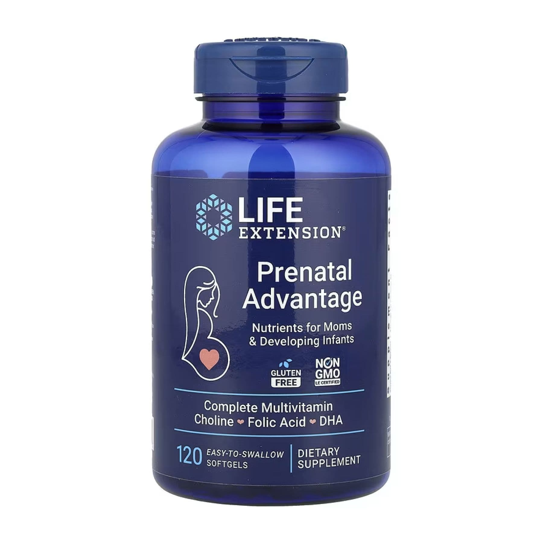 Пренатальні вітаміни Advantage, 120 м'яких капсул, Life Extension