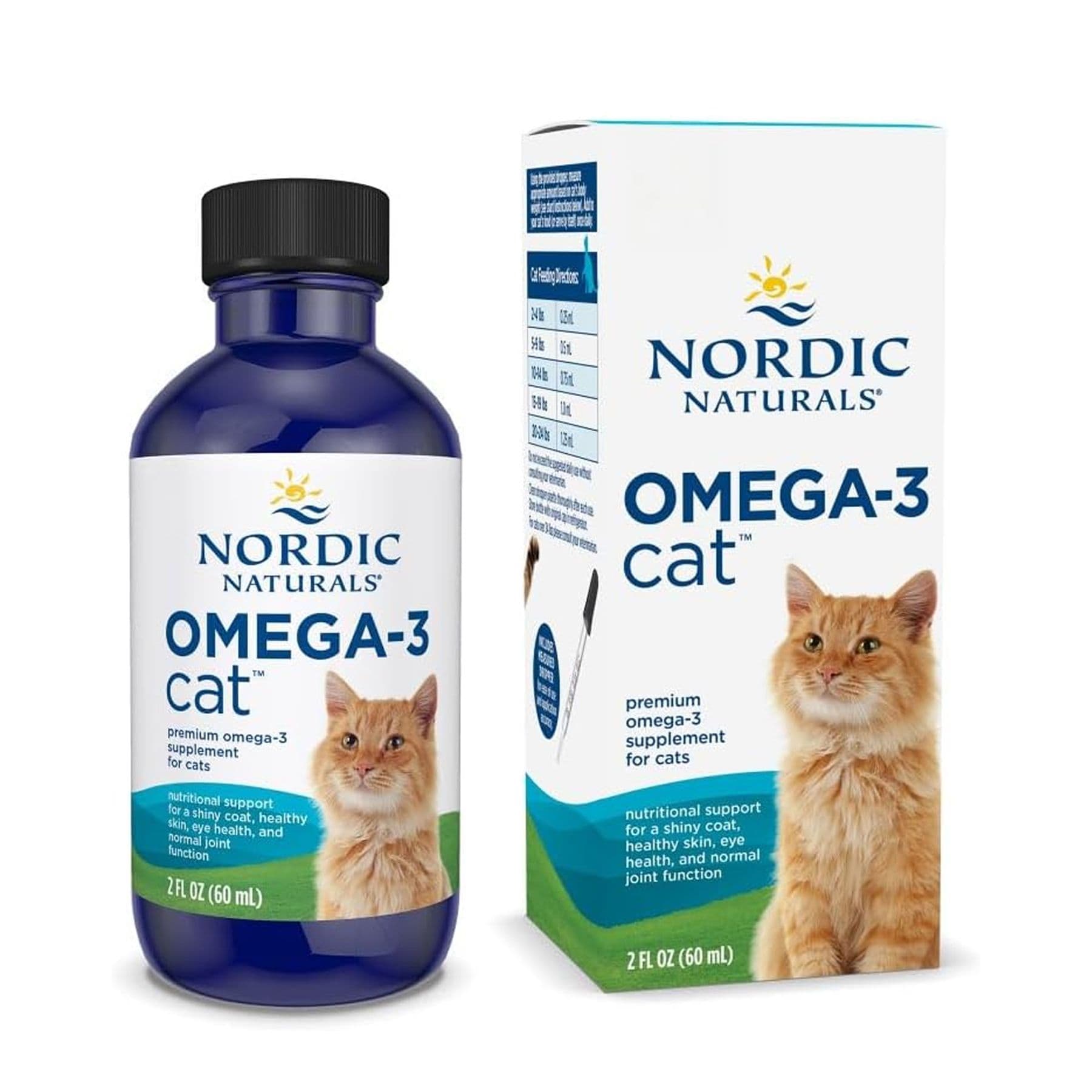 Omega-3 для кошек, жидкий, 60 мл, Nordic Naturals