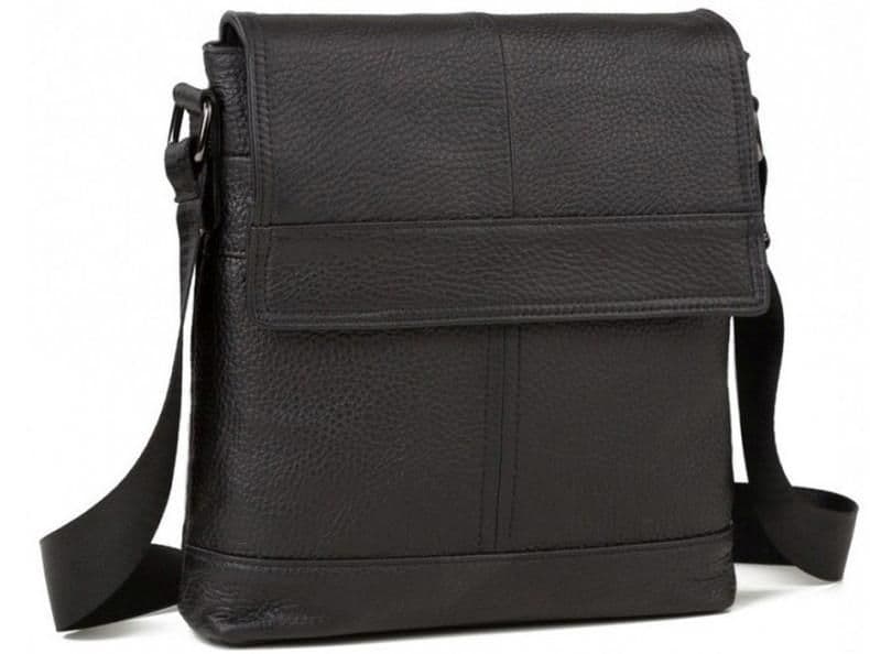 Наплічна чоловіча сумка шкіряна з клапаном Tiding Bag M38-3822A