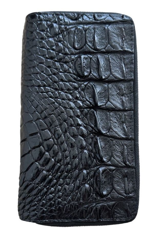 Барсетка клатч чоловічий із натуральної шкіри крокодила Exotic Leather Чорний (cb 01)