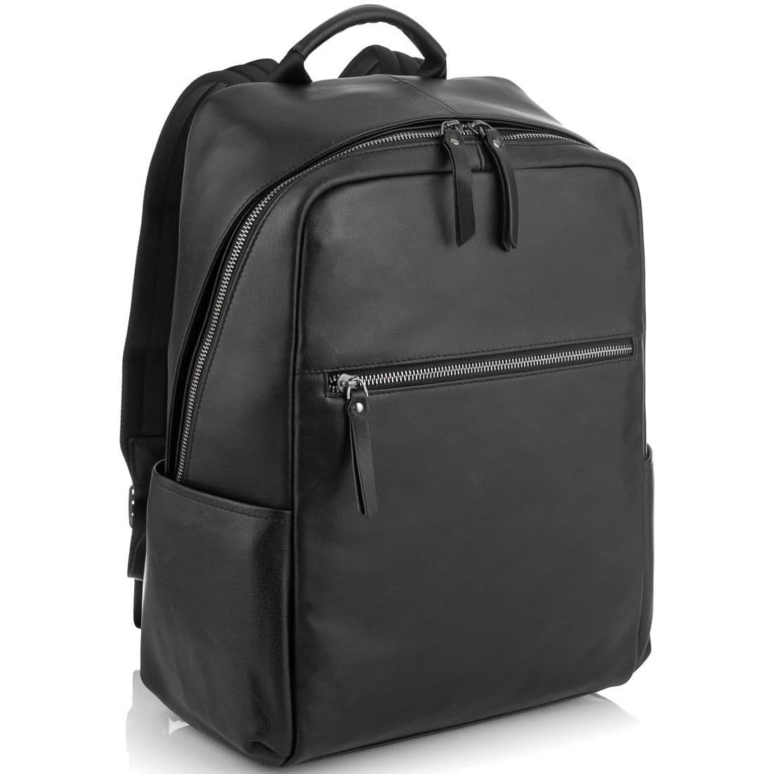 Чорний стильний шкіряний чоловічий рюкзак Tiding Bag NM29-2679BA — фото 1