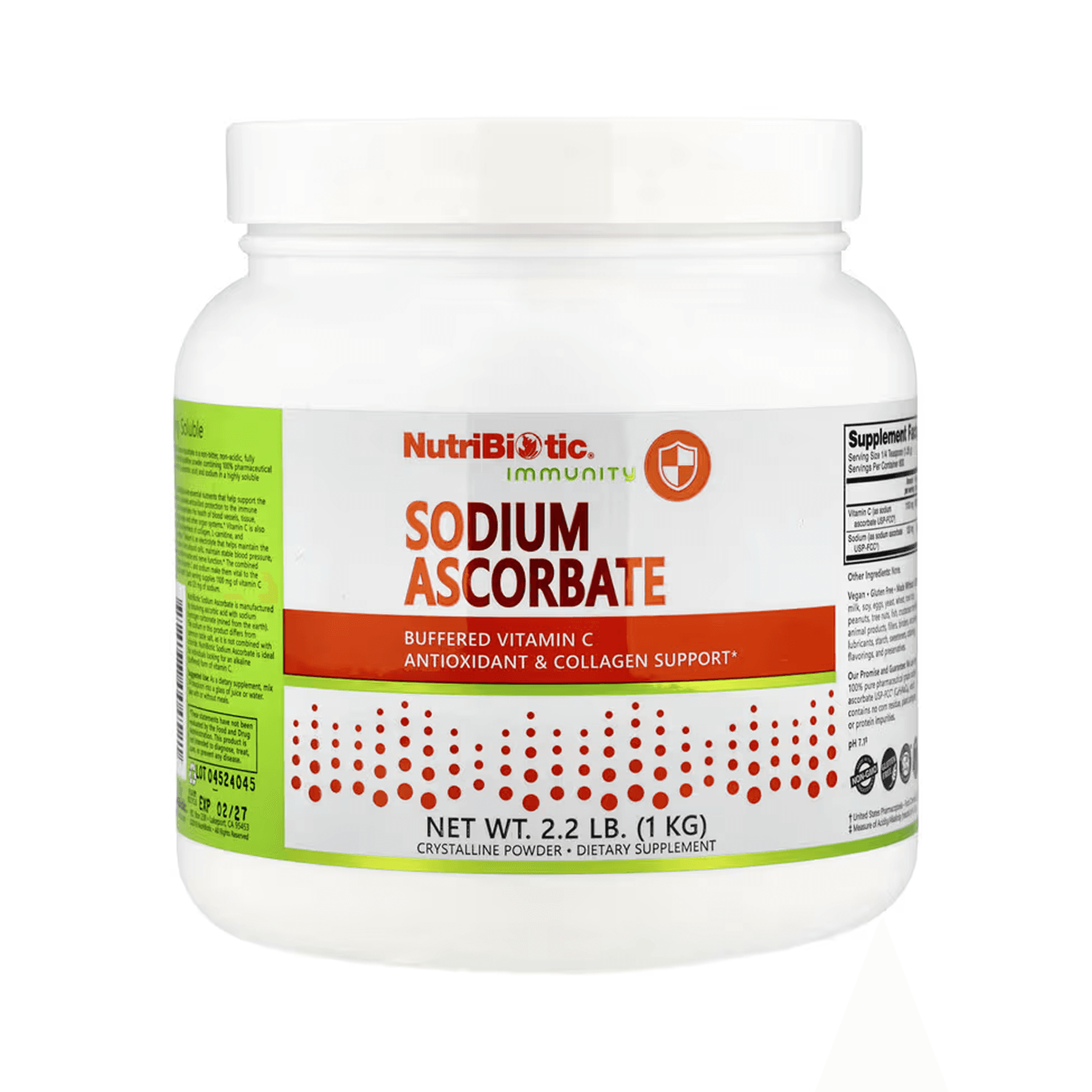 Аскорбат натрия, 1000 г, Nutribiotic