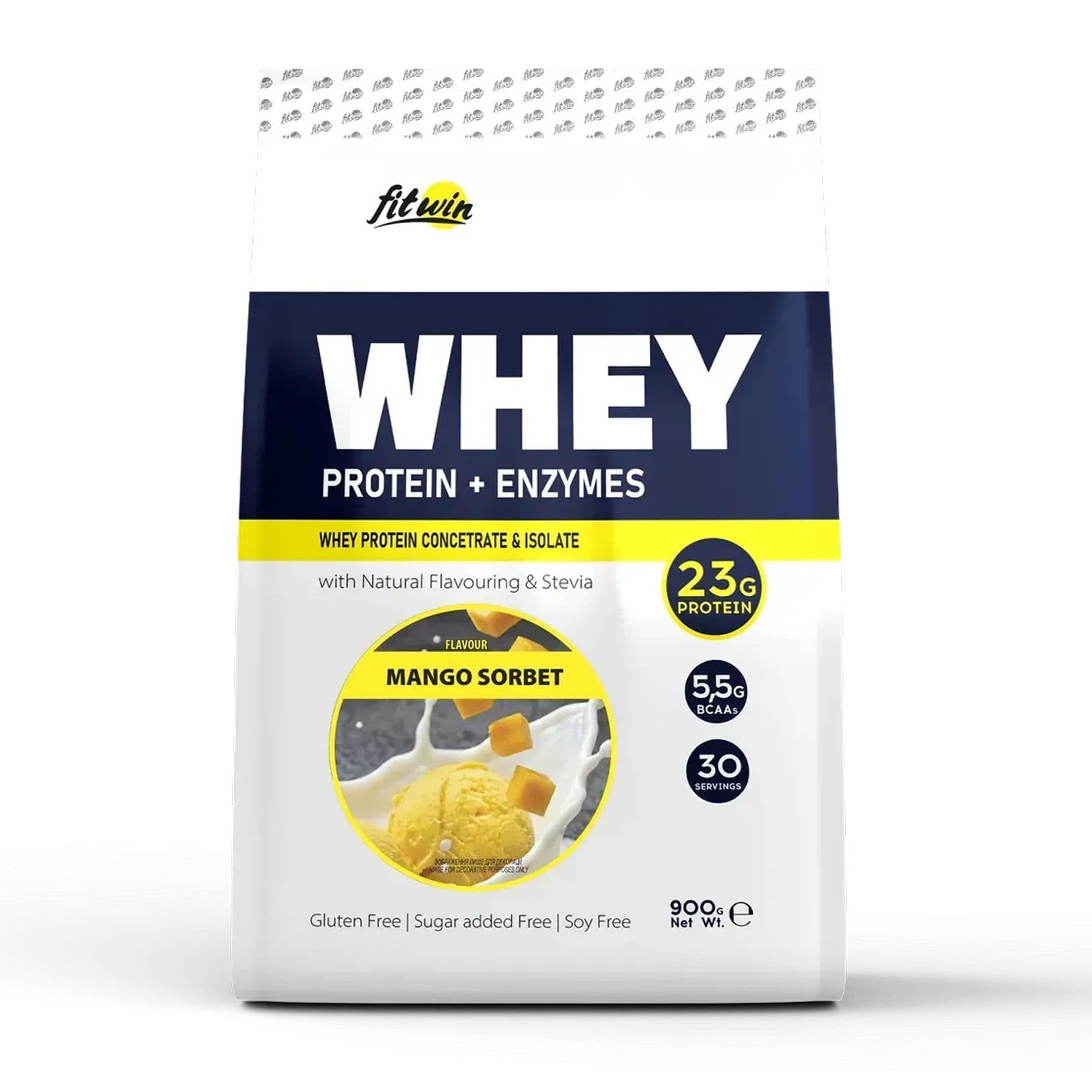 FitWin Whey, протеин, вкус манго сорбет, 900 г
