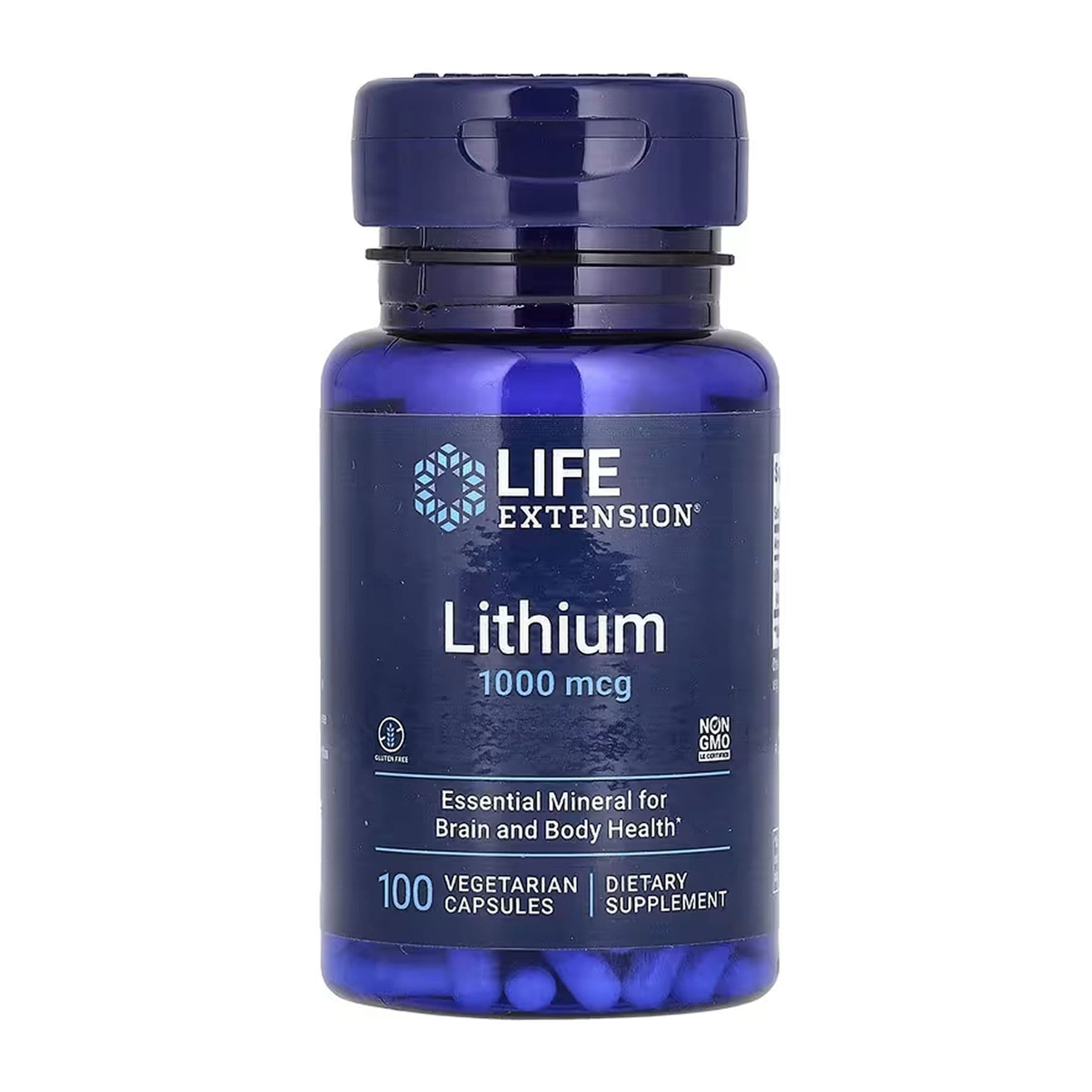 Литий 1000 мкг, 100 капсул, Life Extension