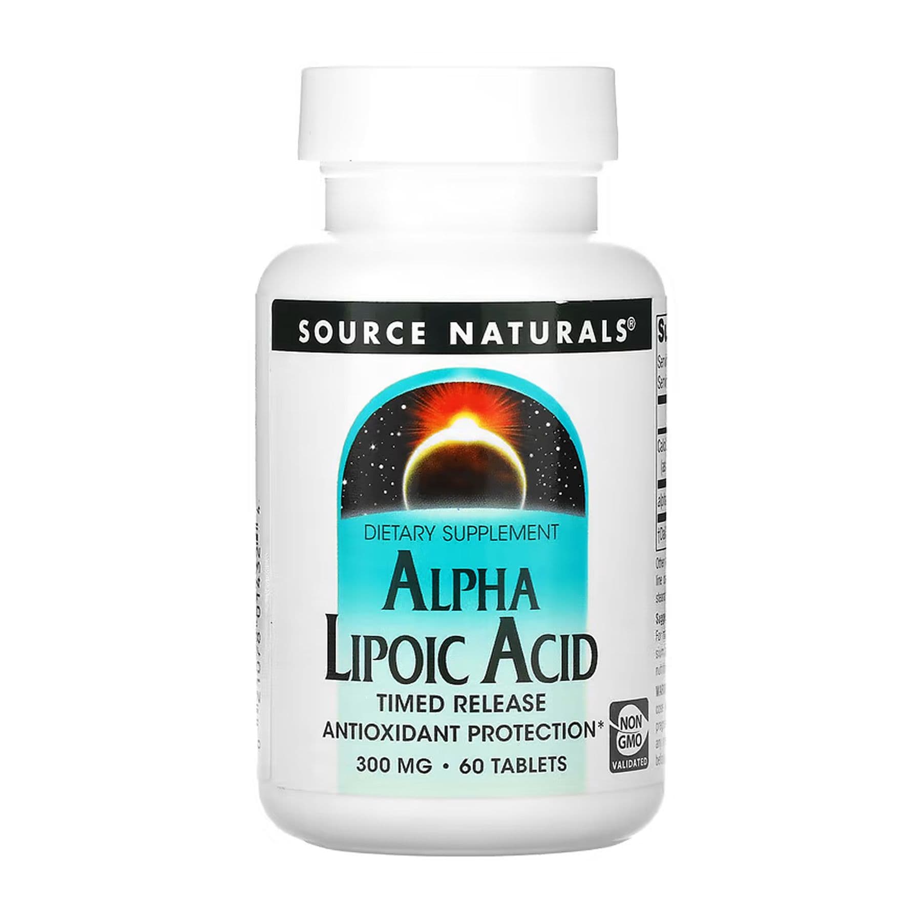 Альфа-липоевая кислота 300 мг, 60 таблеток, Source Naturals