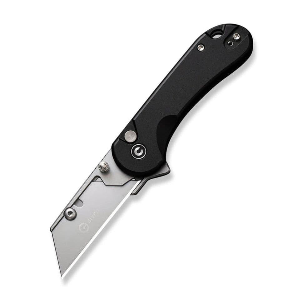 Ніж трапеція складаний кишеньковий Civivi Elementum Utility, (5.8 см) 6Cr13 / Aluminum чорний