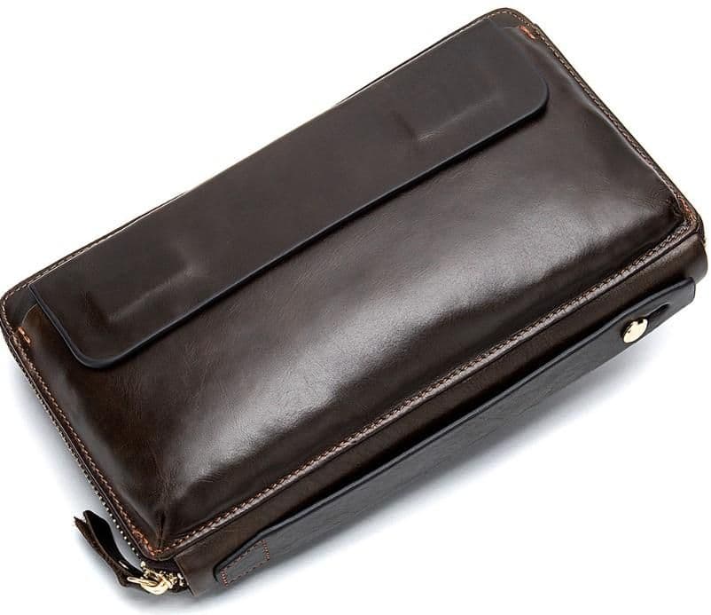 Клатч коричневий Tiding Bag 8039C
