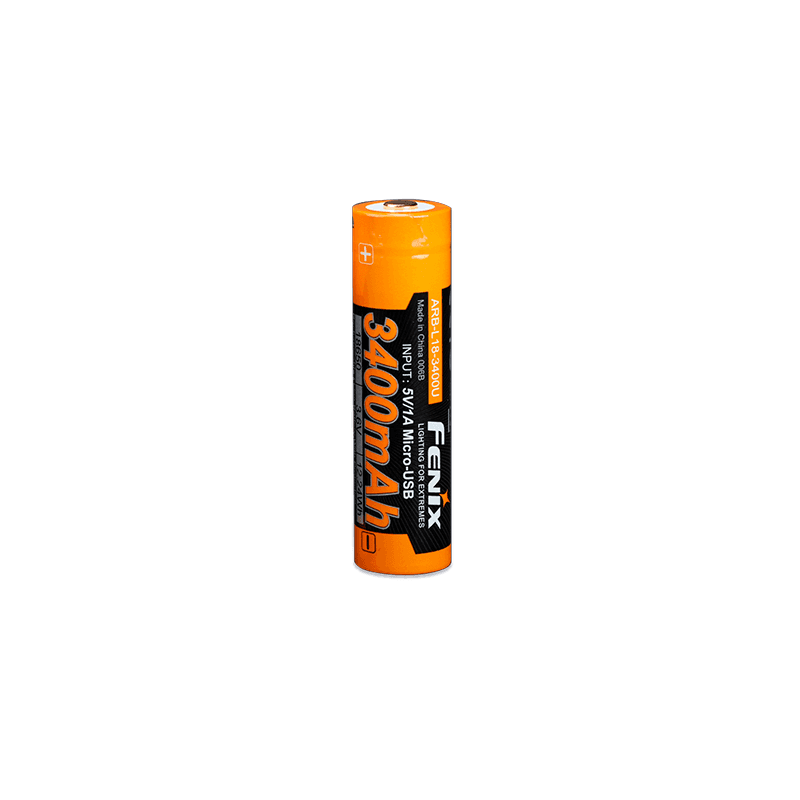 Акумулятор 18650 Fenix (3400 mAh) micro usb зарядка