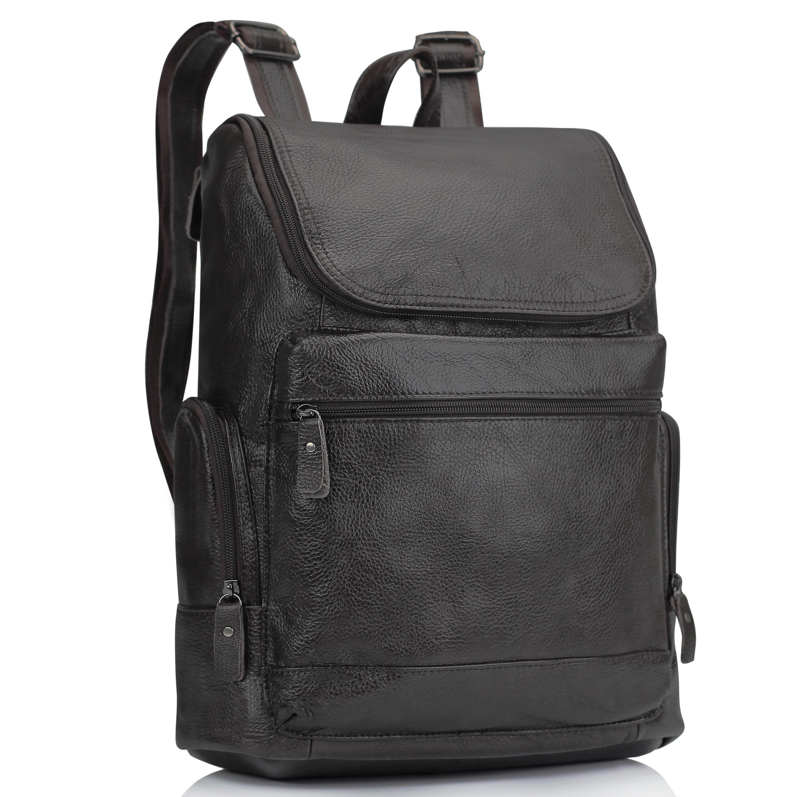 Чоловічий шкіряний рюкзак коричневий Tiding Bag M35-1017B — фото 1