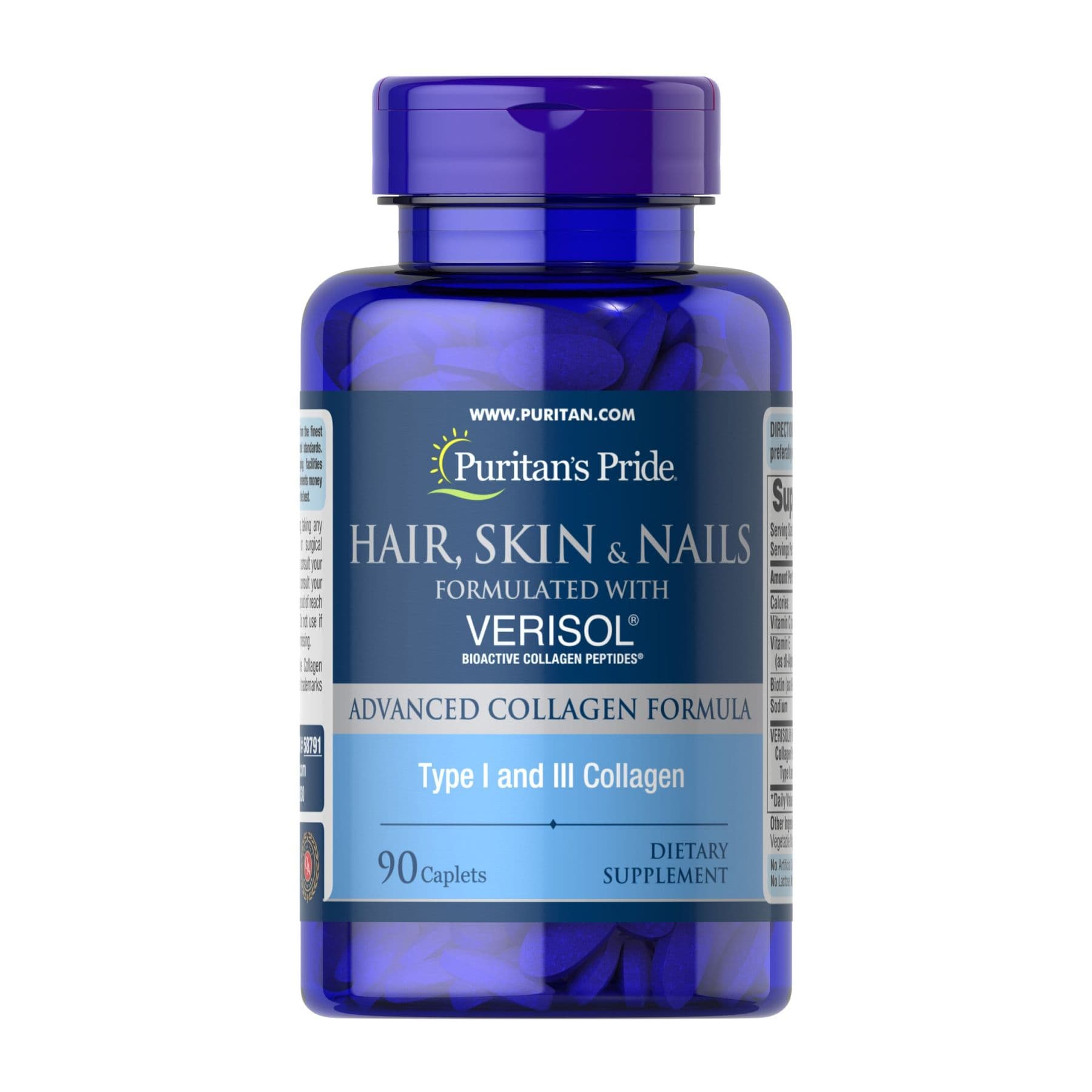 Hair, Skin та Nails з VERISOL, 90 капсул, Puritan's Pride