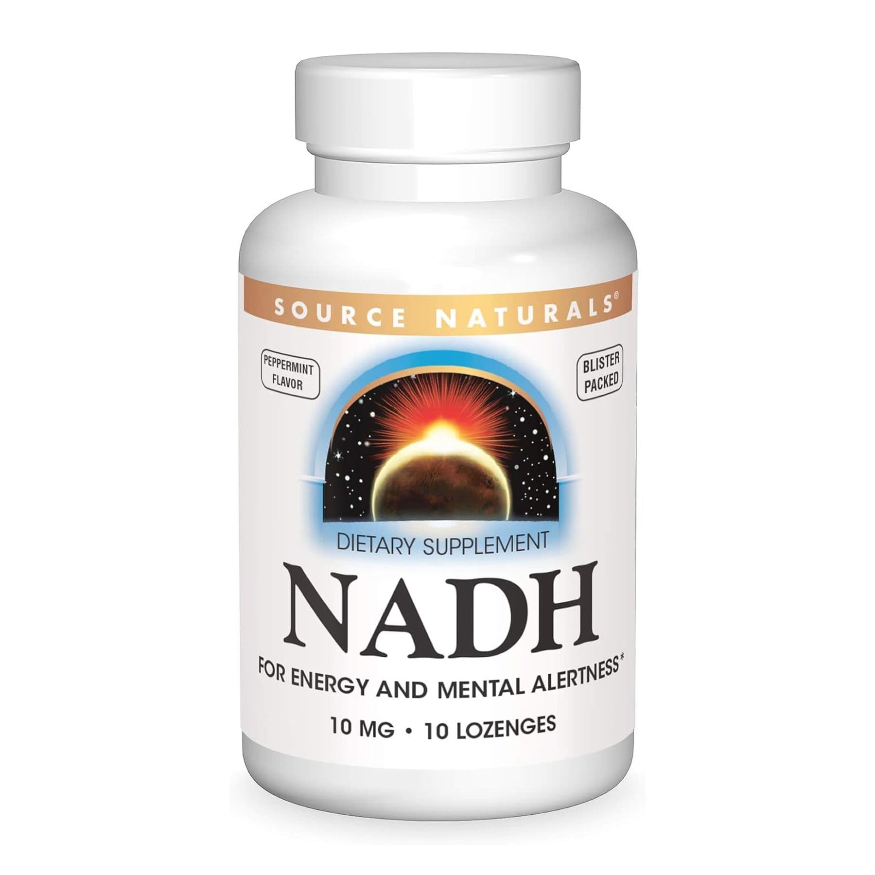 NADH 10mg Peppermint - 10 lozenges (Пошкоджена пломба)