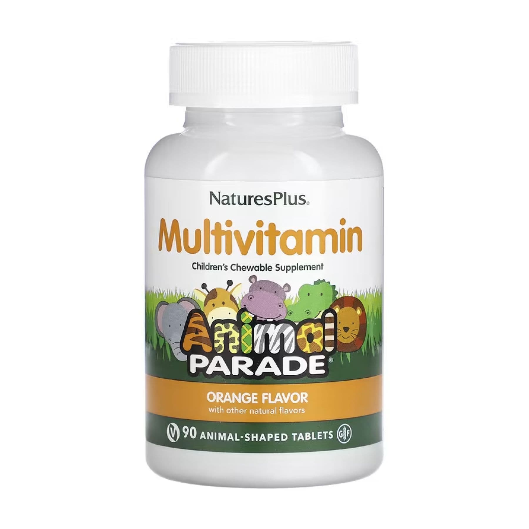 Мультивитамины для детей, вкус апельсина, 90 таблеток, Nature's Plus