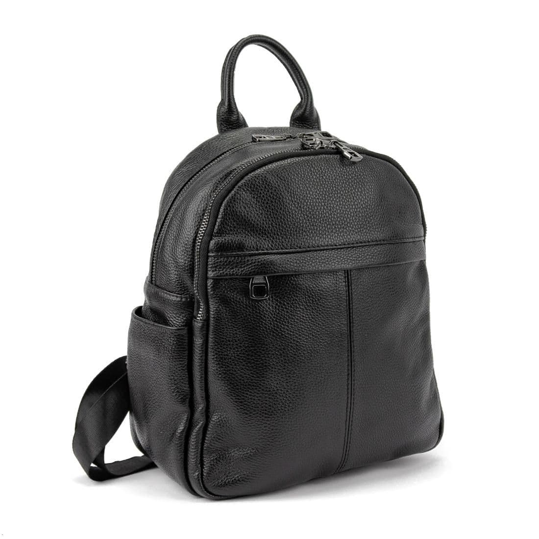 Шкіряний жіночий чорний рюкзак Olivia Leather F-FL-NWBP27-1138A
