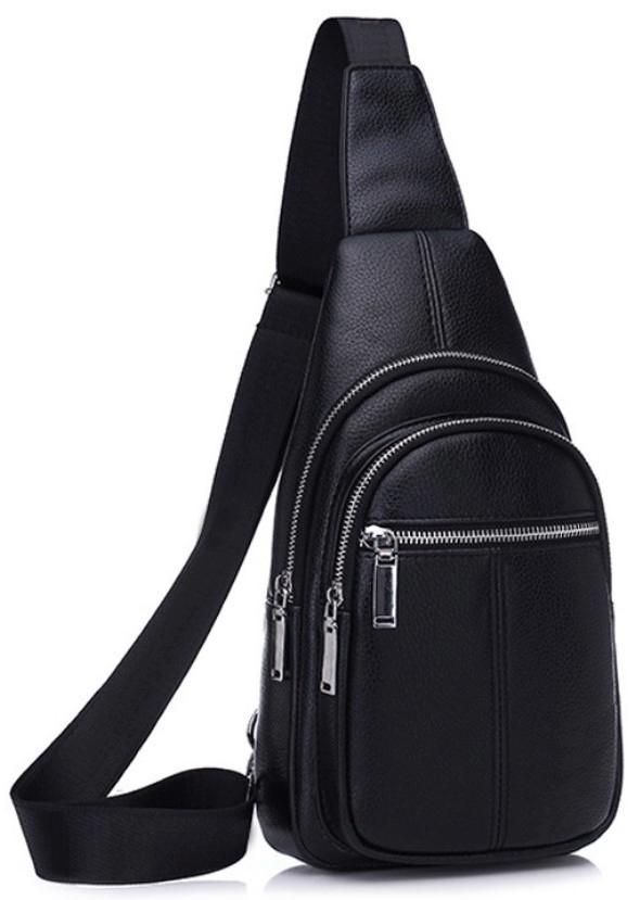 Стильний слінг для чоловіка з натуральної шкіри Tiding Bag A25F-5060A