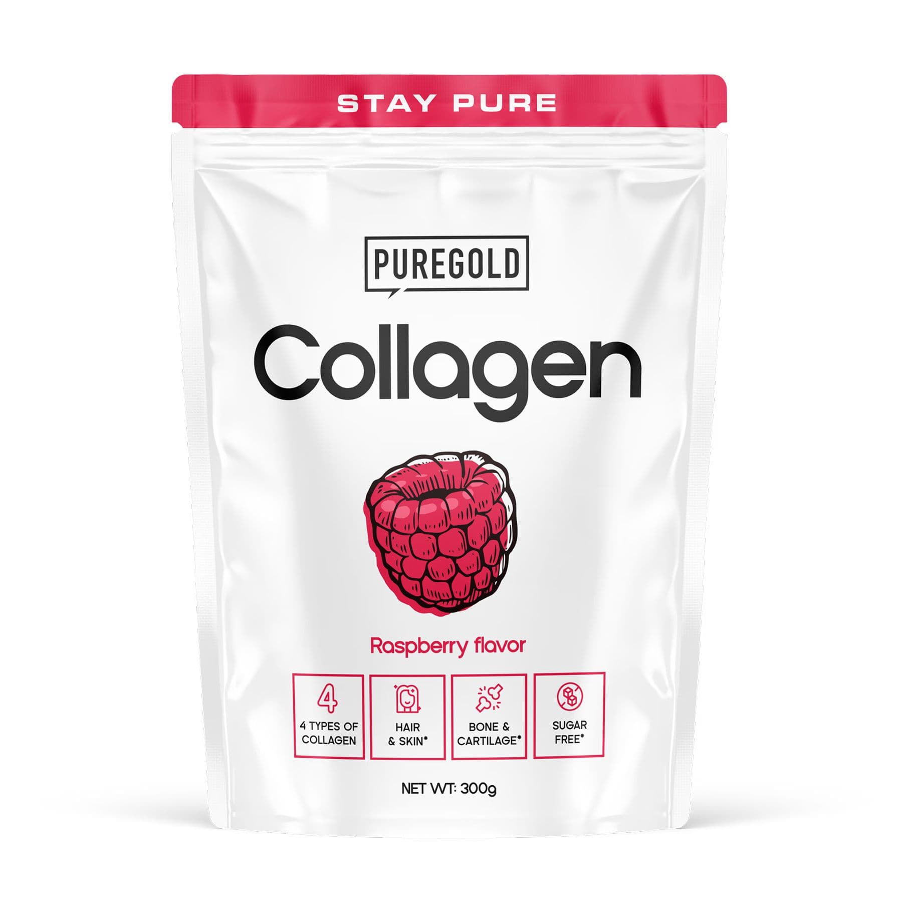 Collagen - 300g Raspberry (Пошкоджена упаковка)