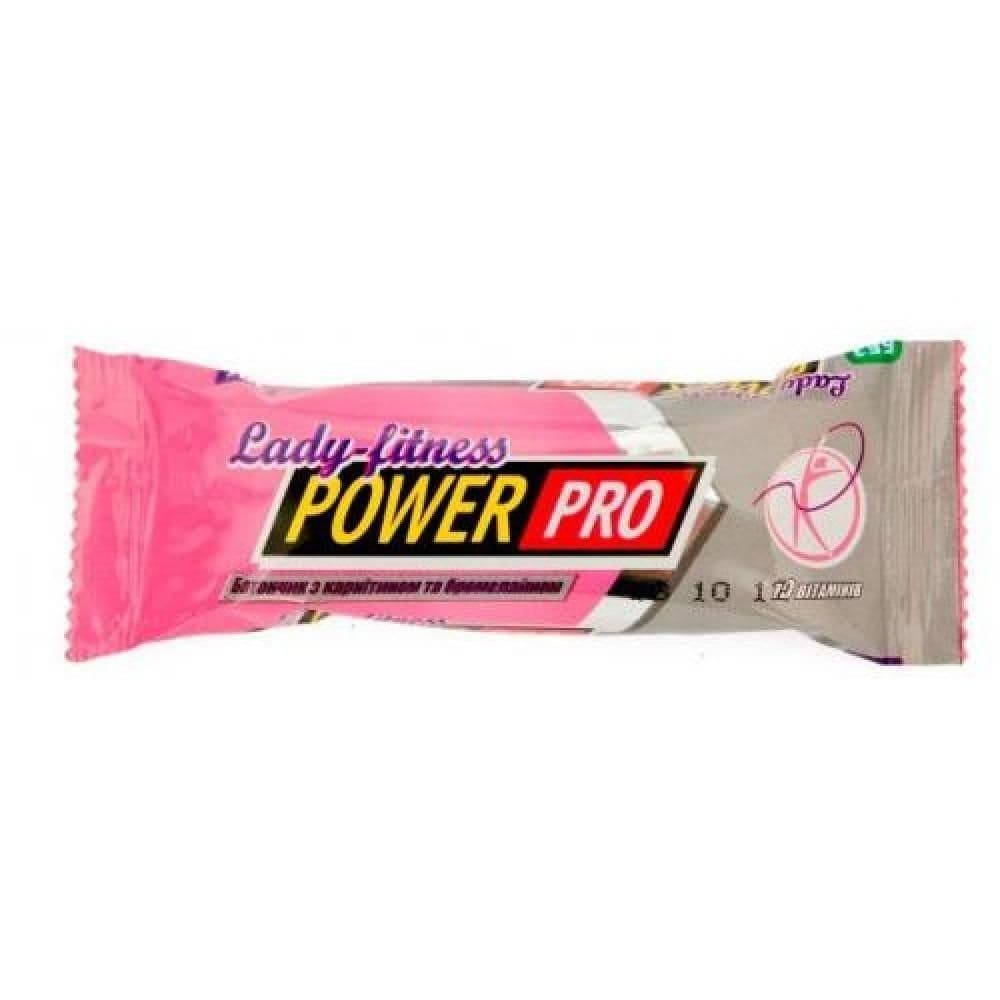 Протеїновий батончик Lady Fitness 25%, 20x50 г, Ягоди Годжі та лляне насіння