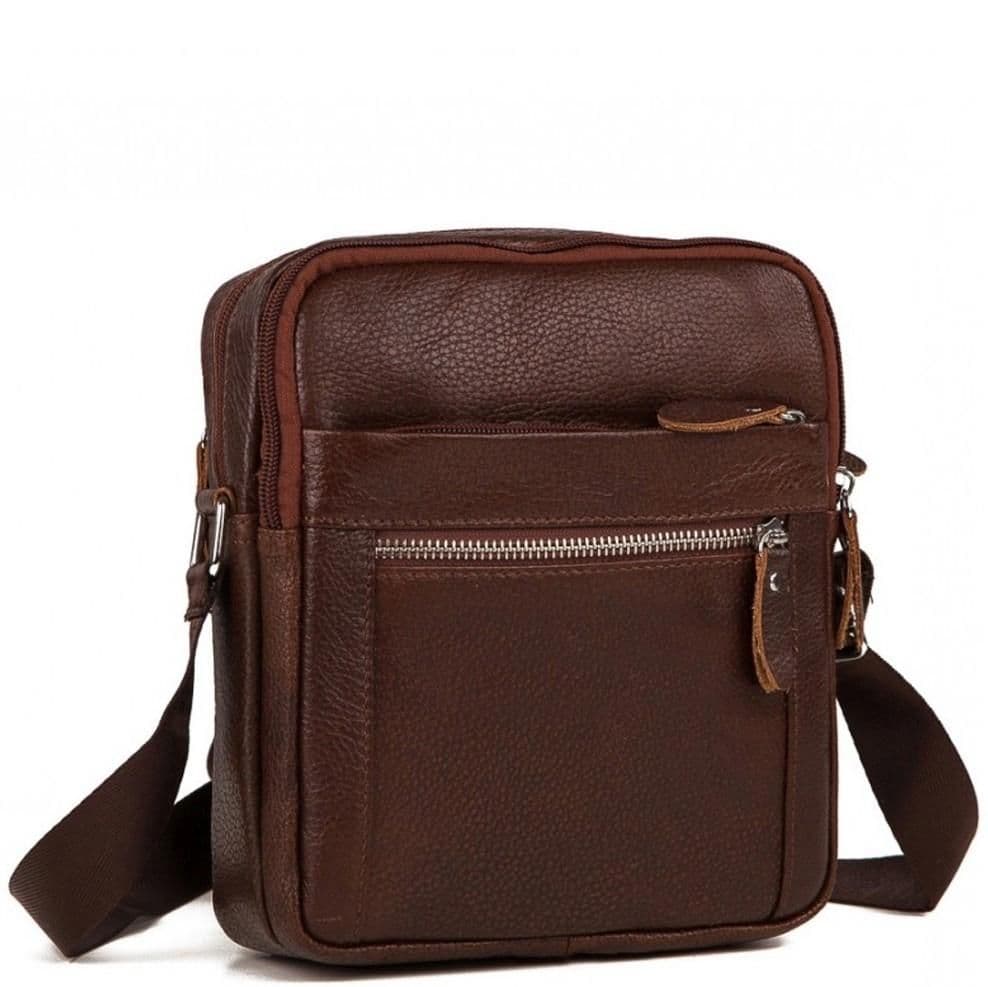 Мужская сумка на плечо натуральная кожа Tiding Bag M38-3922C