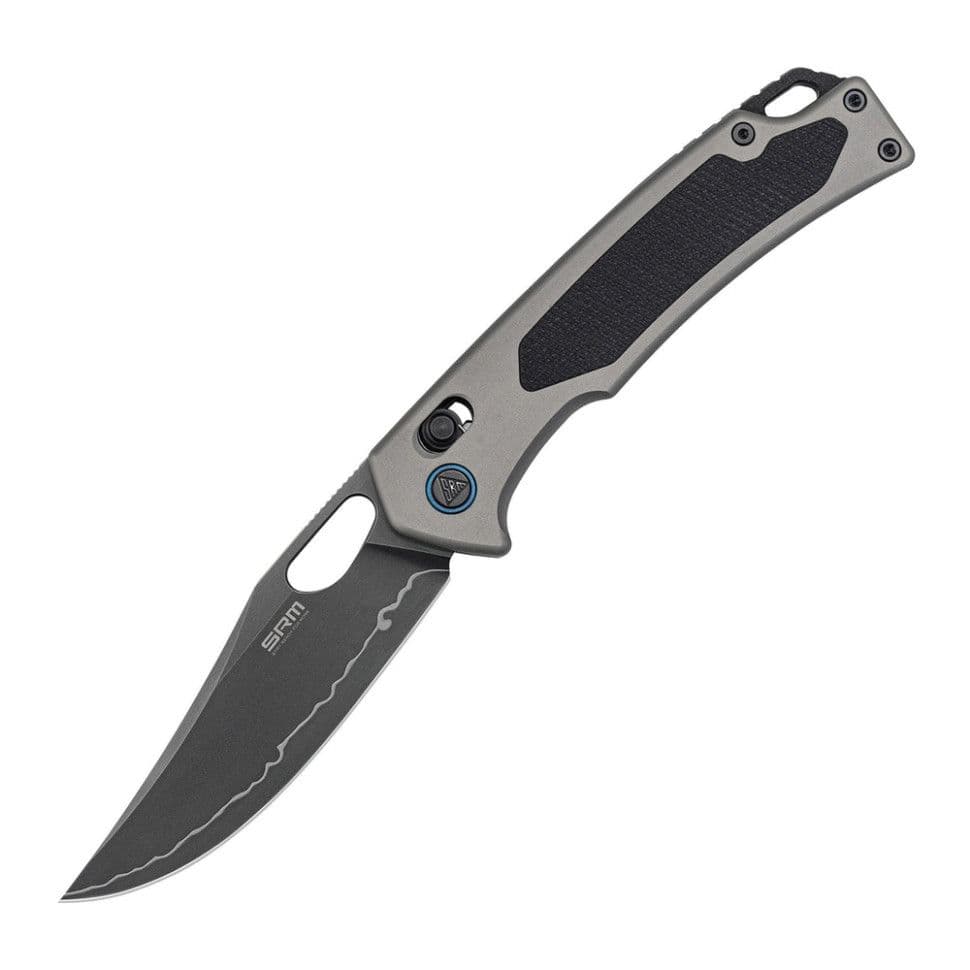 Ніж складаний SRM Retriever 9203-AK2, чорно-сірий