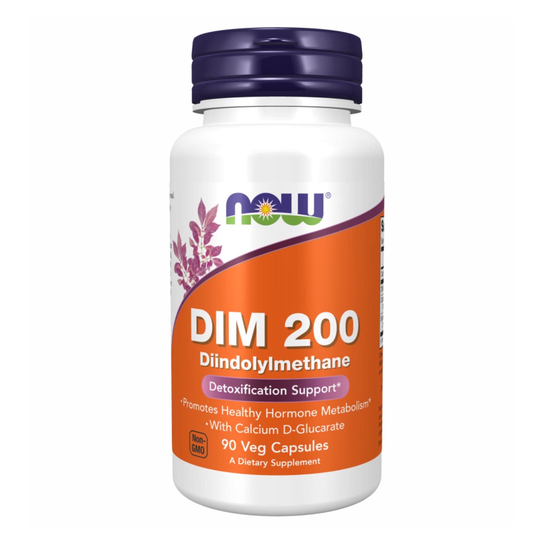 DIM 200 с кальцием D-глюкаратом, 90 вег. капсул, Now Foods
