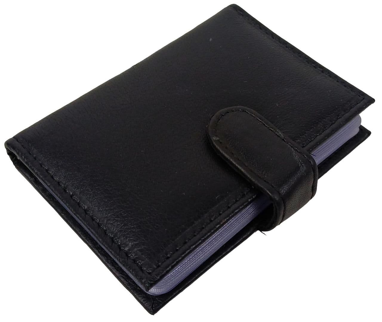 Кожаный картхолдер, чехол для платежных карт c защитой RFid Dugros черный