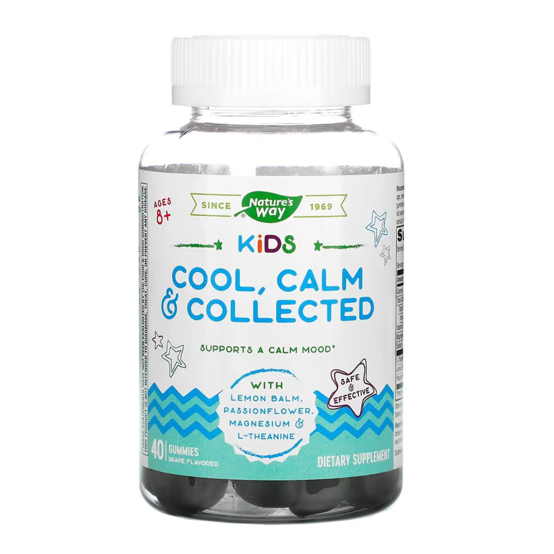 Cool, Calm, Collected для дітей, 40 жув. цукерок, Nature's Way