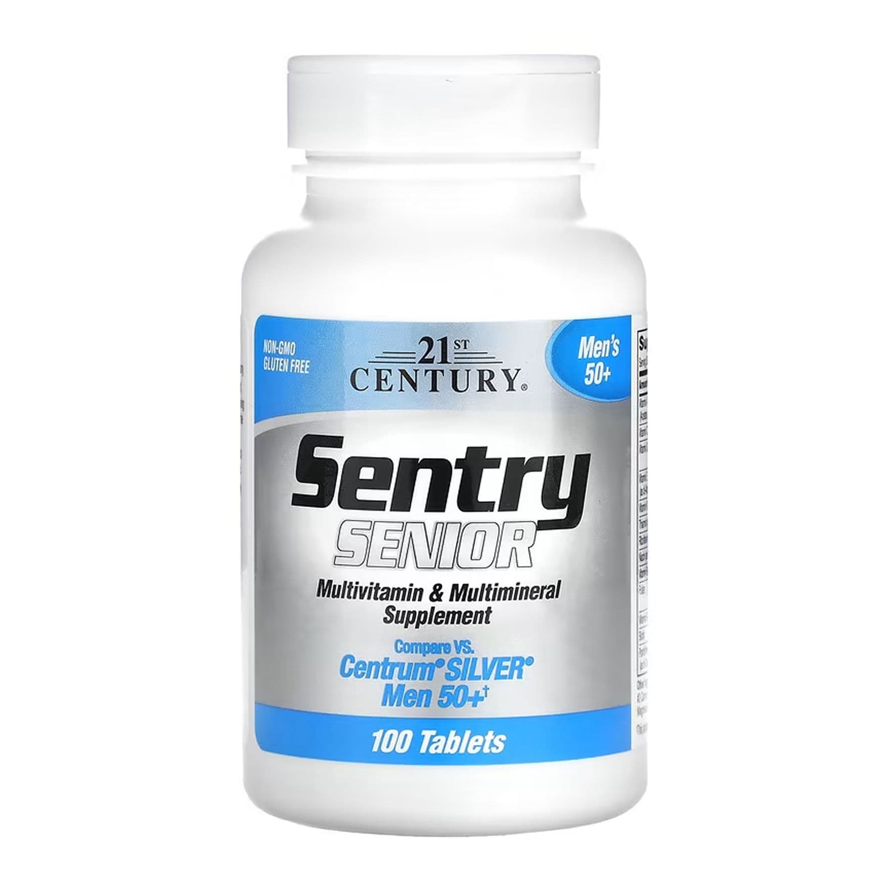 Sentry Мультивитамины Senior Men 50+, 100 таблеток, 21st Century