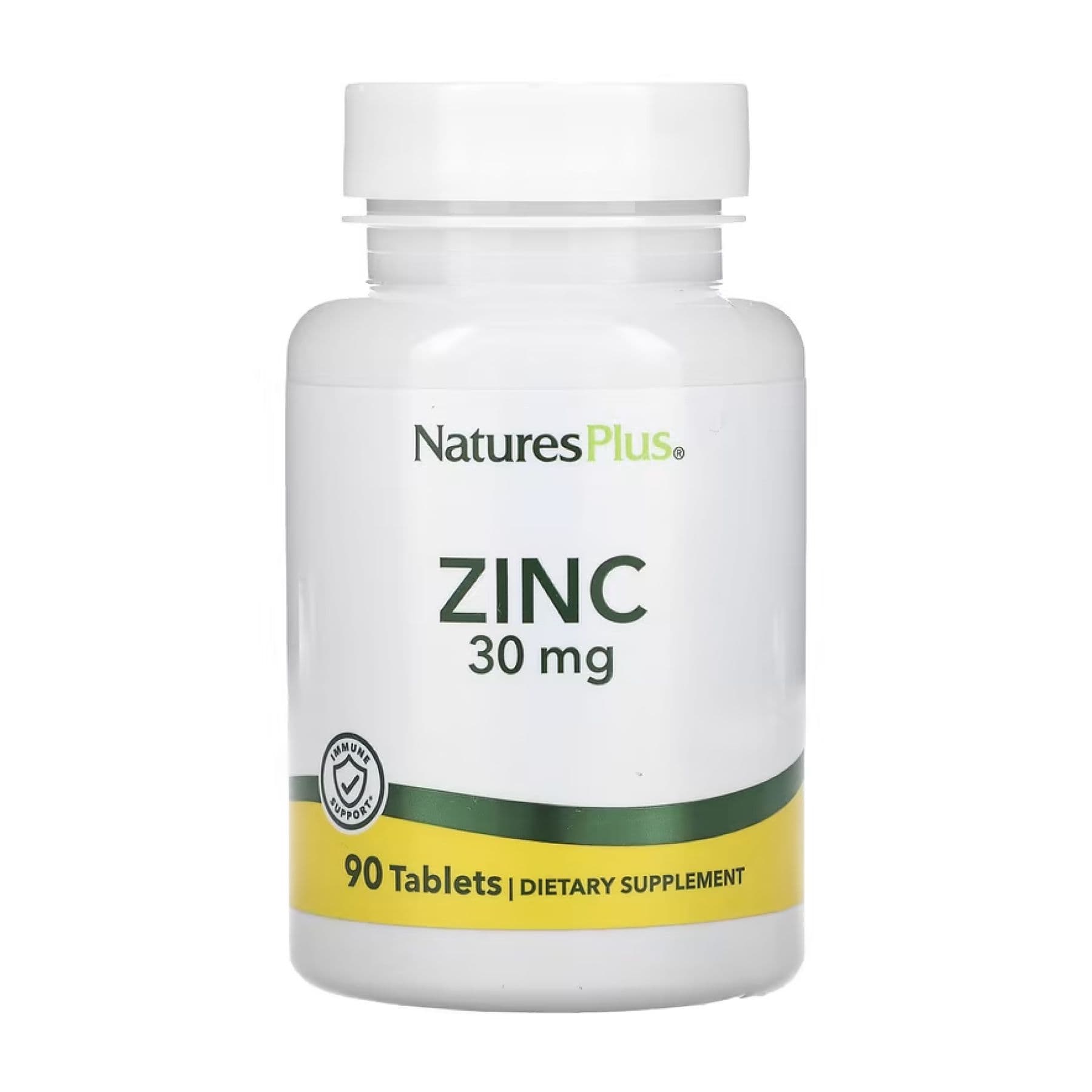 Цинк, 30 мг, 90 таблеток, Nature's Plus
