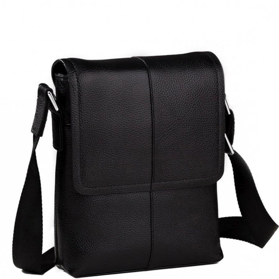 Чоловіча сумка через плече шкіряна маленька Tiding Bag M1506A