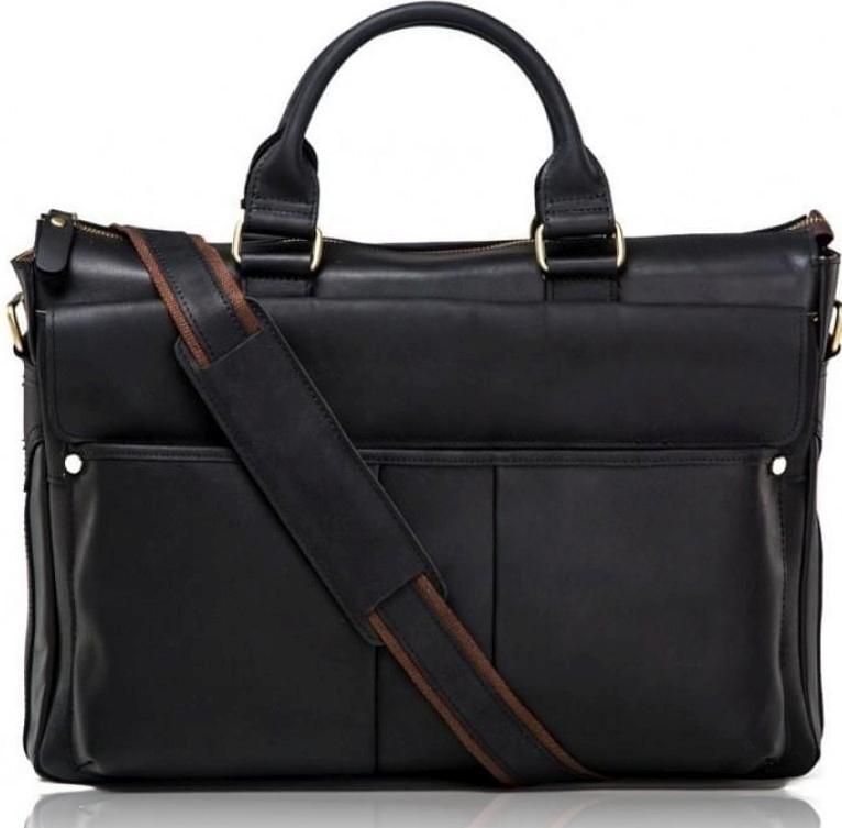 Елегантна велика чоловіча шкіряна сумка 17 діагональ Tiding Bag t1096A