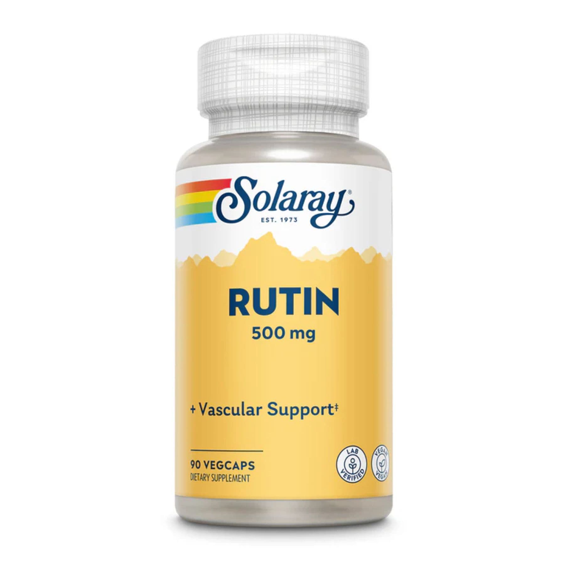 Рутин, 500 мг, 90 вег. капсул, Solaray