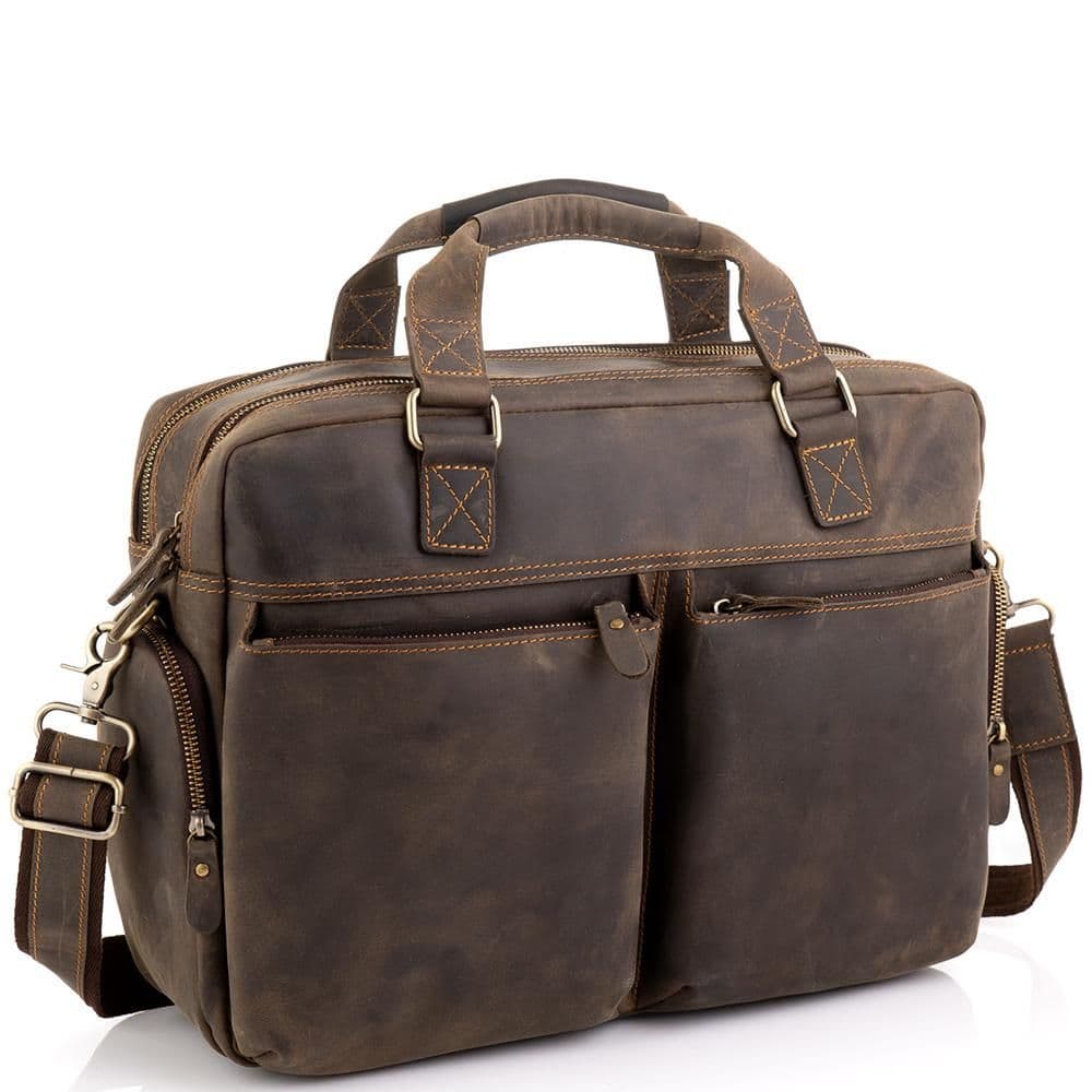 Сумка для ноутбука деловая в винтажном стиле Tiding Bag D4-002R