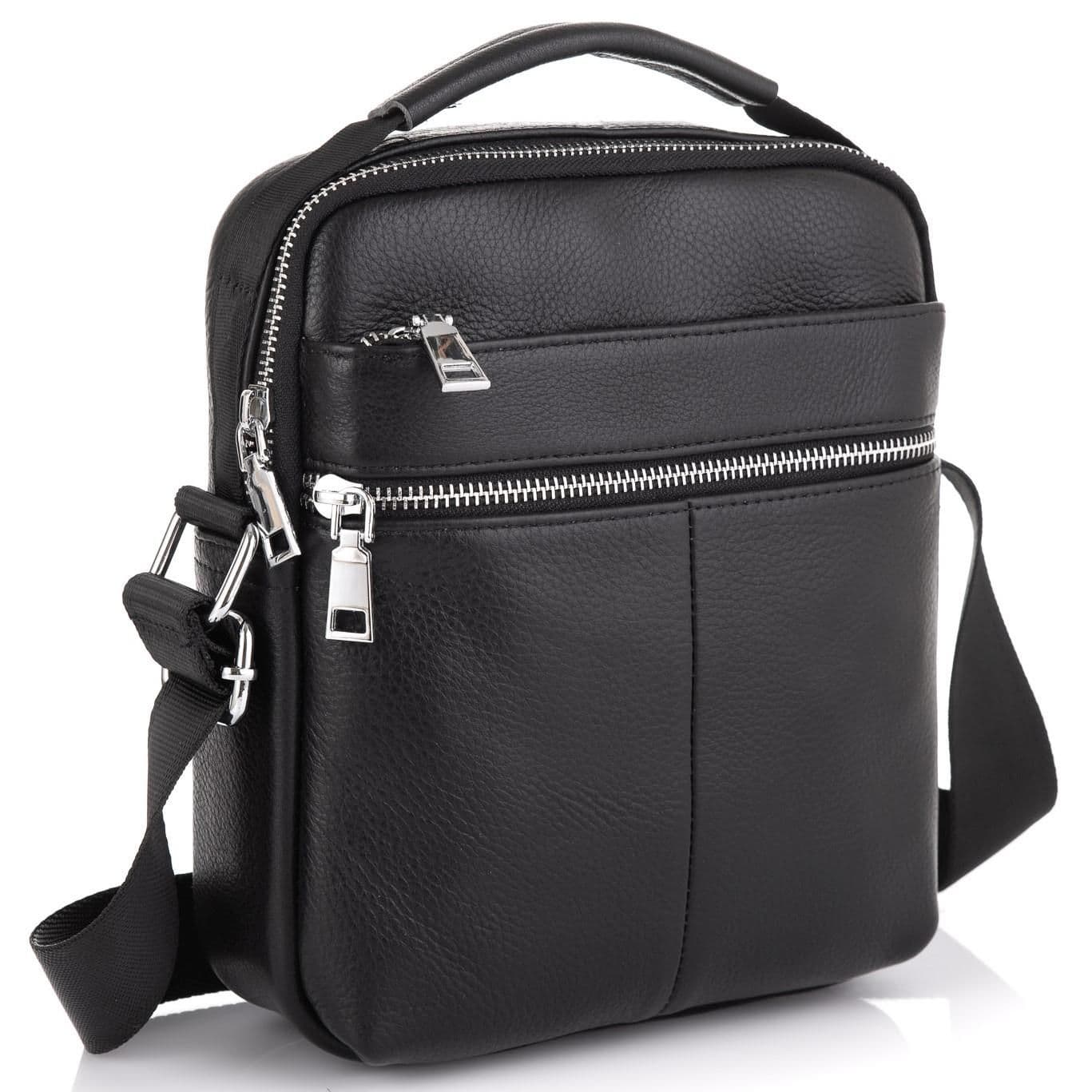Чоловіча шкіряна сумка через плече Tiding Bag NM23-2303A