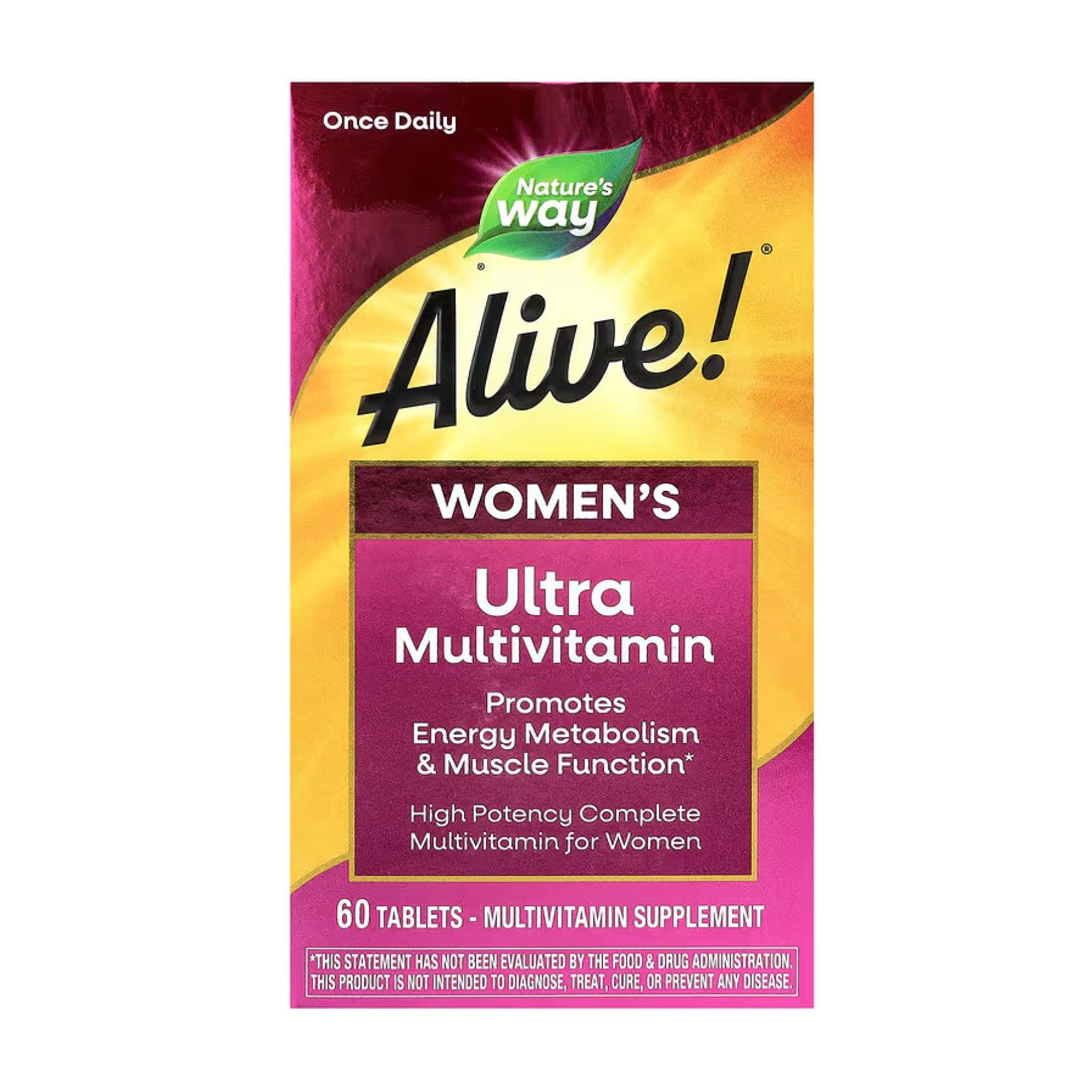 Мультивитамины для женщин Once Daily Ultra, 60 таблеток, Nature's Way