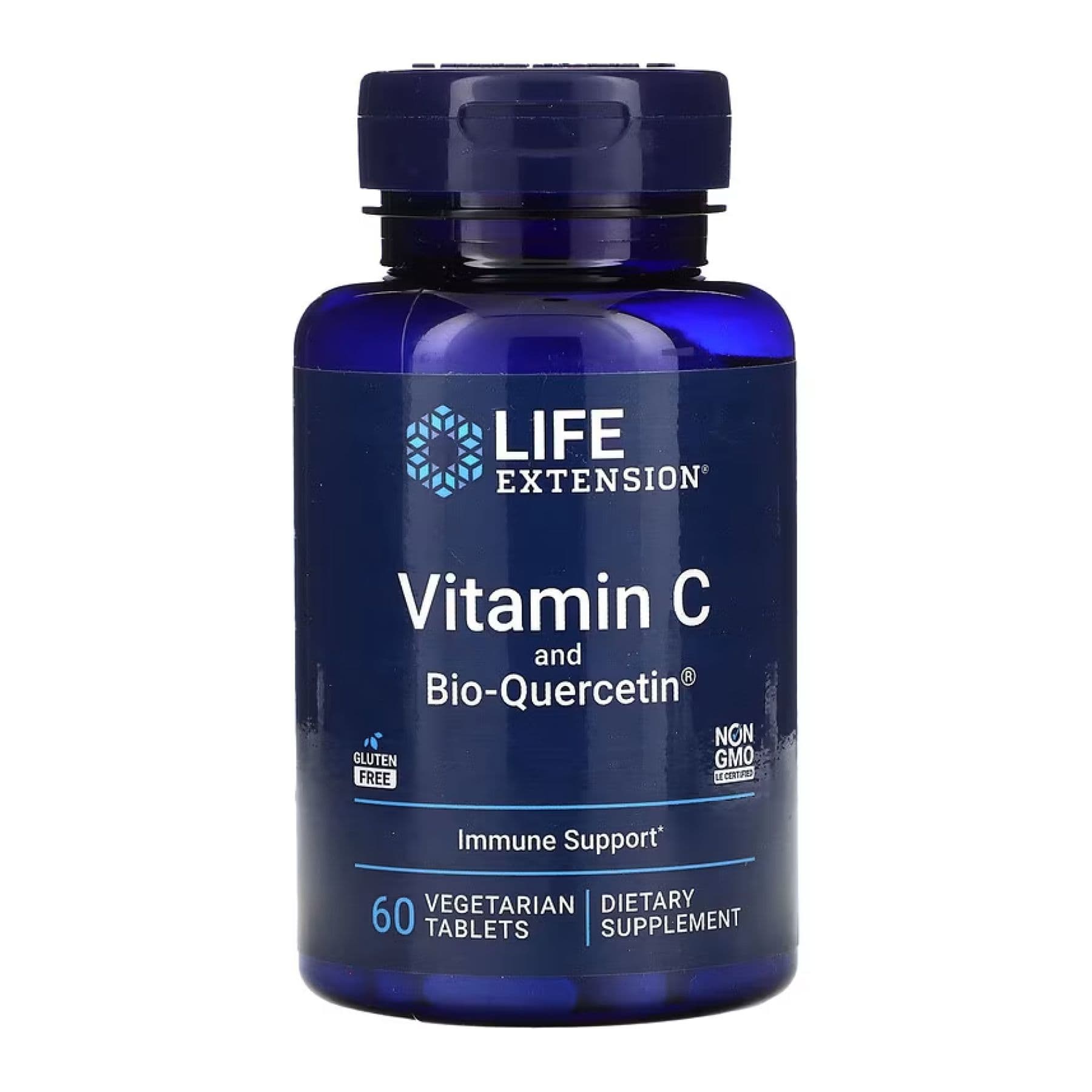Витамин C с био-кверцетином (Bio-Quercetin Phytosome), 60 вегетарианских капсул, Life Extension