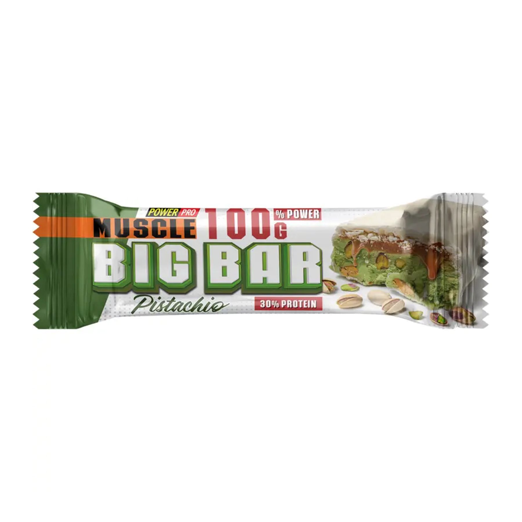 Muscle Big Bar 30%, 10x100 г фісташка