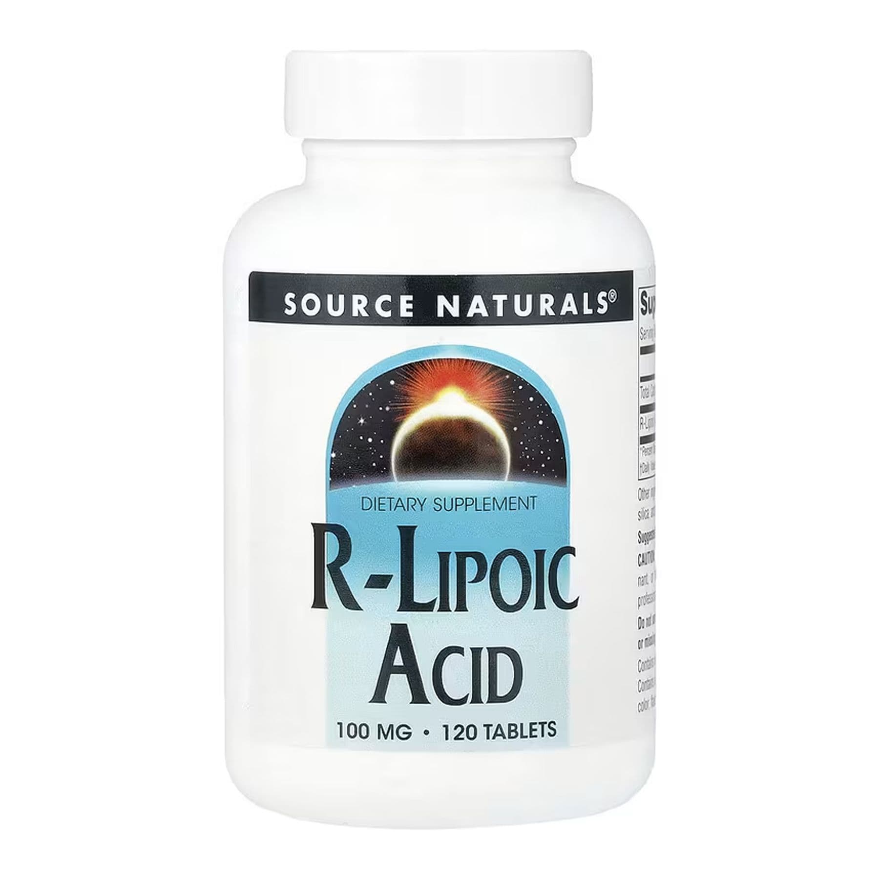 R-Липоевая кислота, 100 мг, 120 таблеток, Source Naturals