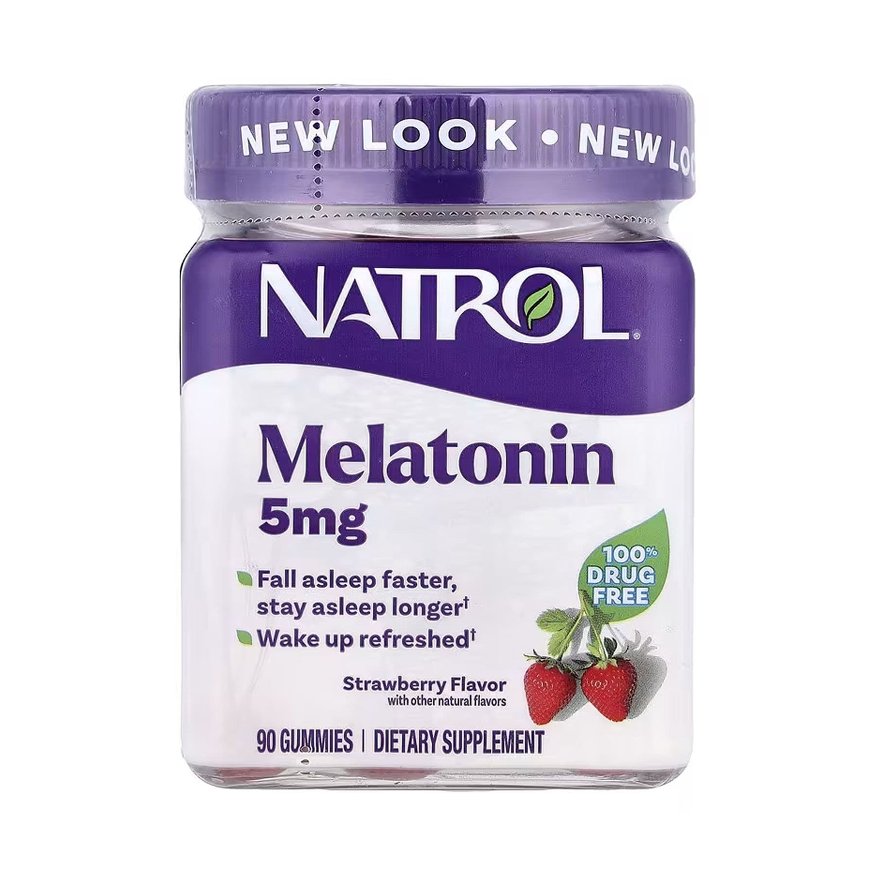Мелатонін, 5 мг, 90 жувальних цукерок, NATROL