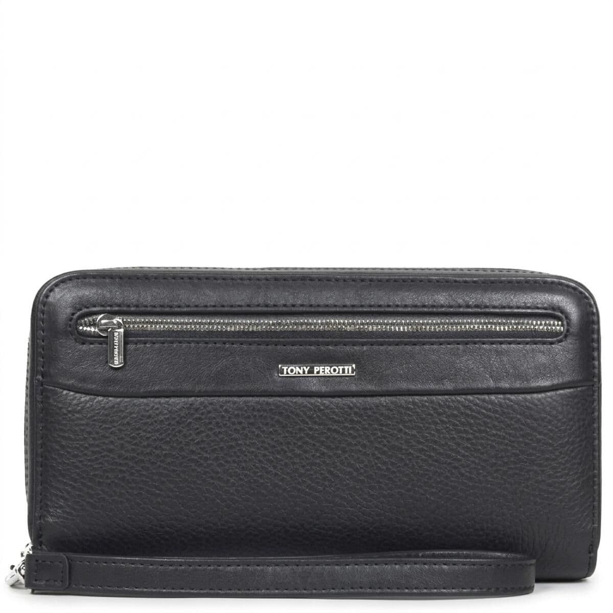Чоловічий клатч Tony Perotti New Contatto 9323 nero (90425) Чорний