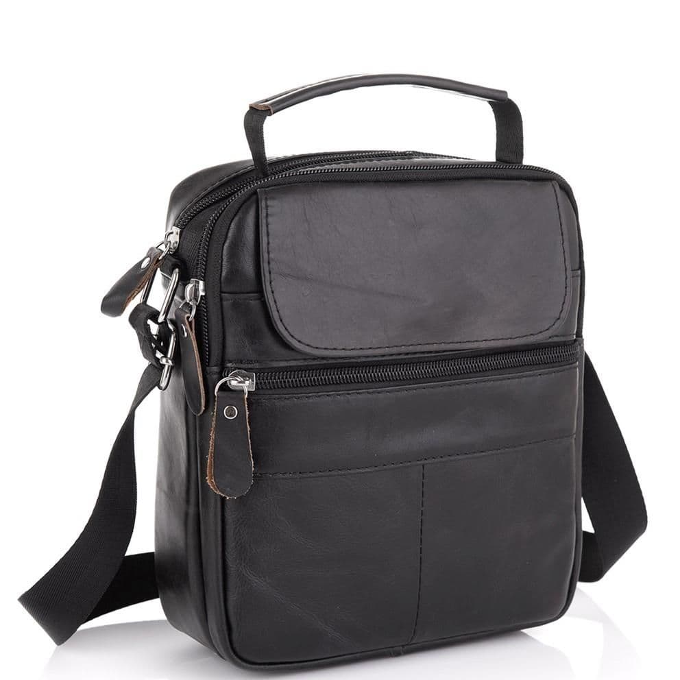 Черная мужская сумка-мессенджер Tiding Bag NM20-6021A