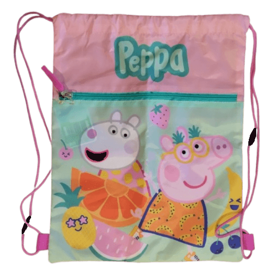 Сумка для обуви, котомка, детский рюкзак Peppa Pig, Свинка Пеппа розовый