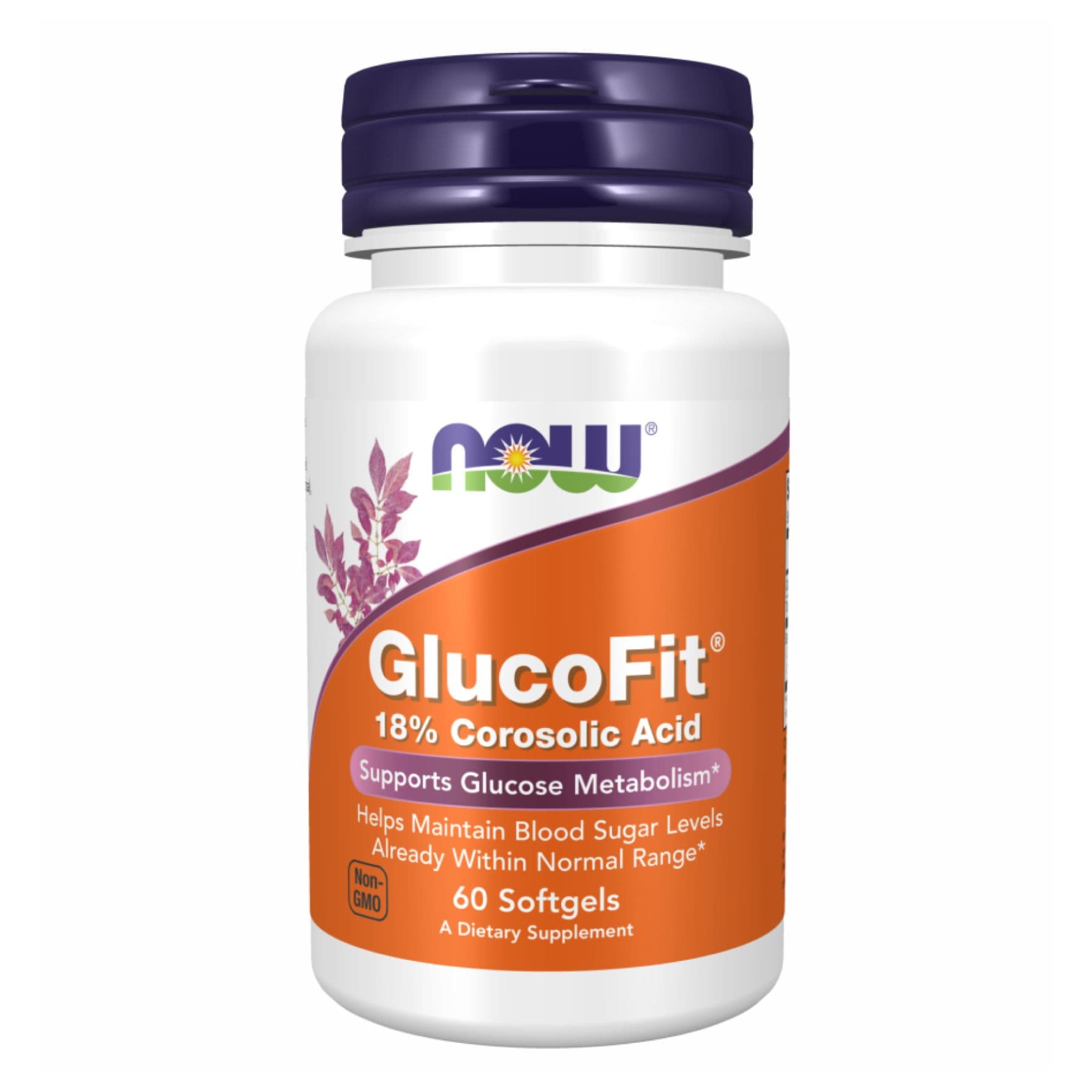GlucoFit — для метаболизма глюкозы, 60 капсул софтгель, Now Foods (срок до 01.27)