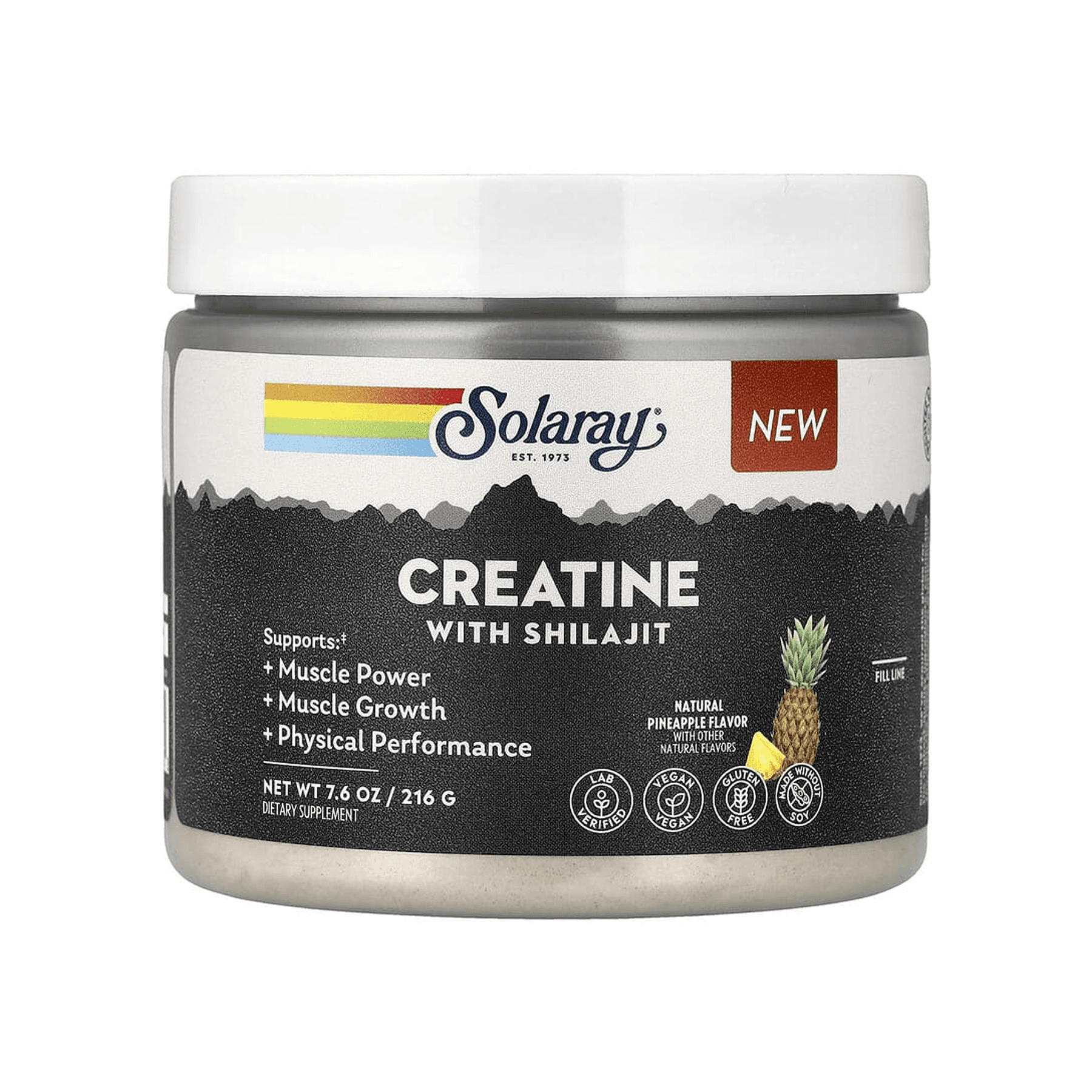 Creatine with Shilajit - 216g Natural Pineapple — фото 1