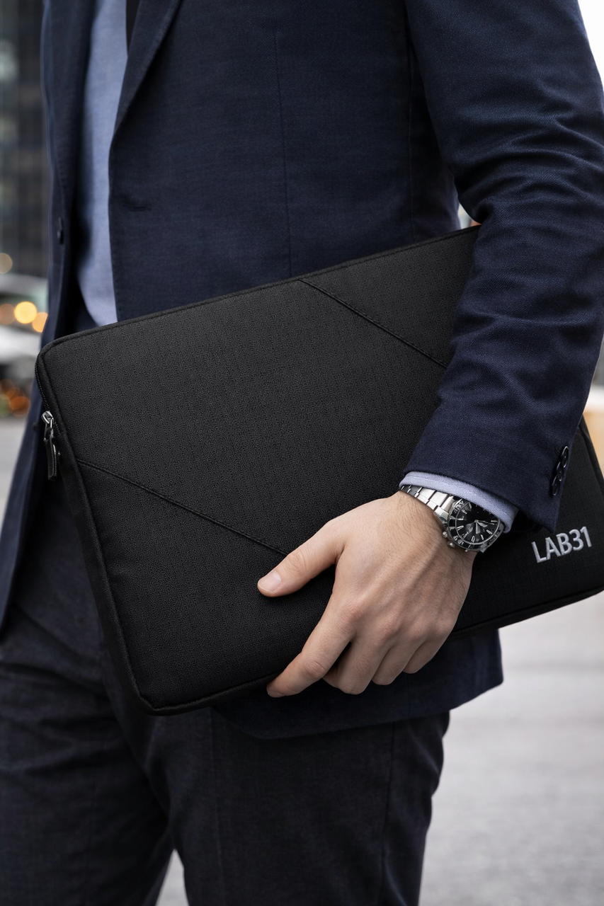 Захисний чохол для ноутбука 16 дюймів Lab31 Laptop Sleeve чорний