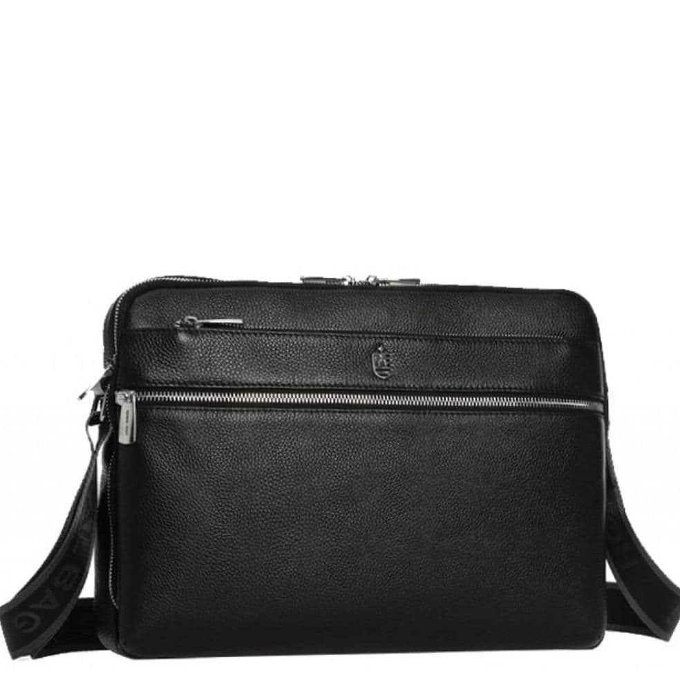 Горизонтальная почтальонка через плечо кожаная Royal Bag RB70051