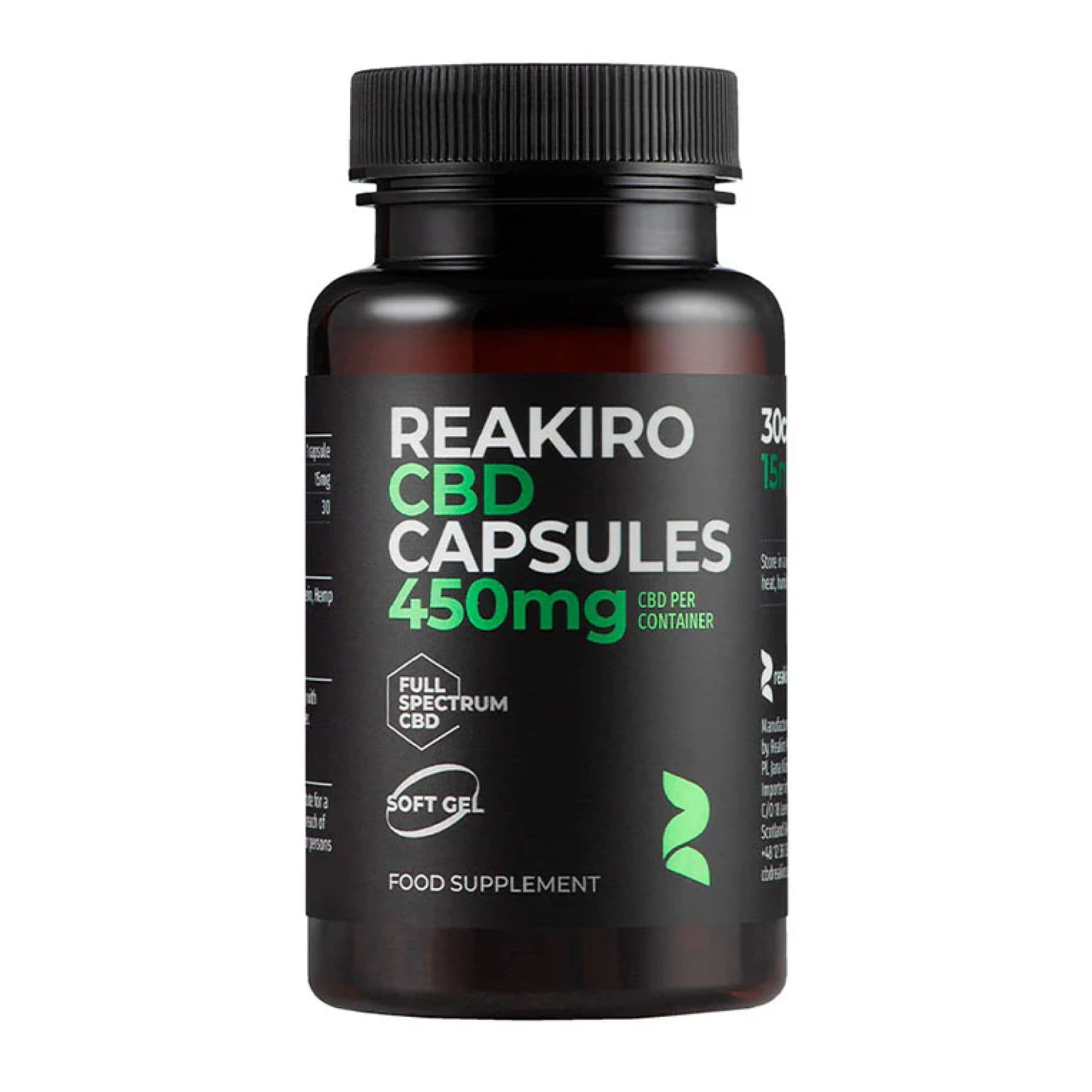 CBD Gel Capsules 450mg - 30 caps