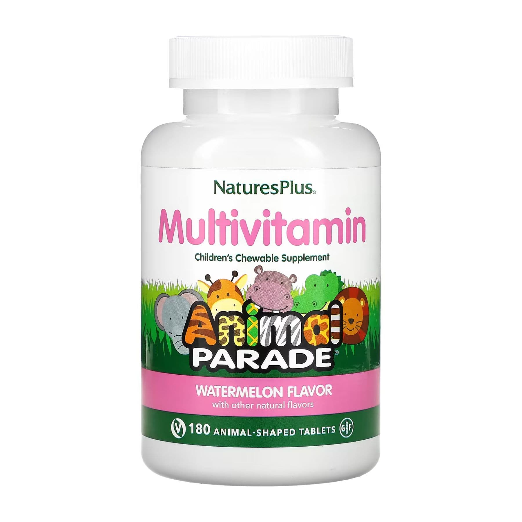 Мультивитамины для детей, вкус арбуза, 180 таблеток, Nature's Plus
