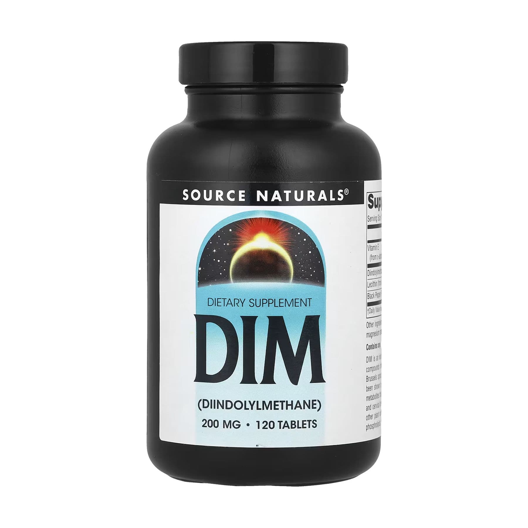 DIM (дііндолілметан) 200 мг, 120 таблеток, Source Naturals