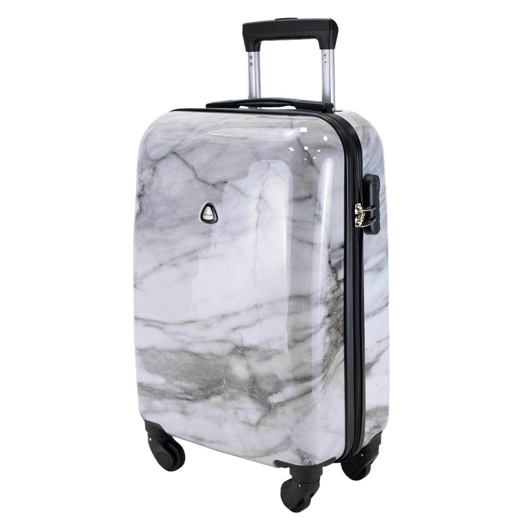 Валіза Semi Line 20" (S) White Marble (T5731-1)
