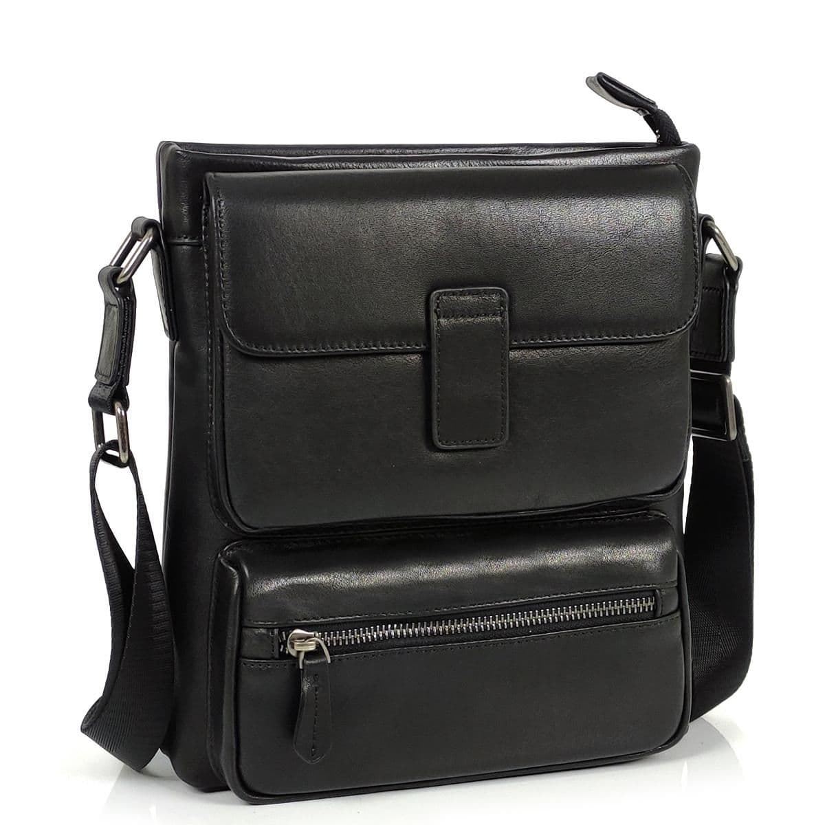 Месенджер класичний чорний Tiding Bag S-SM8-20210A