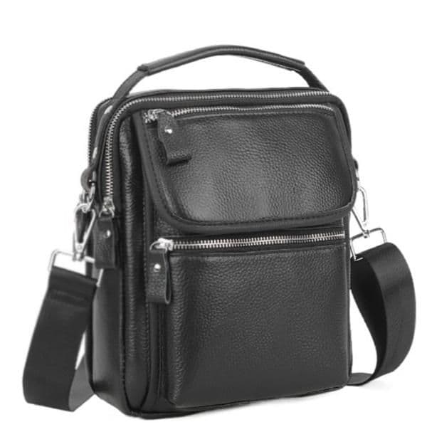 Месенджер з ручкою для перенесення чорний Tiding Bag A25F-FL-8209A